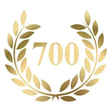 Gold laurel 700 Stock Illustration