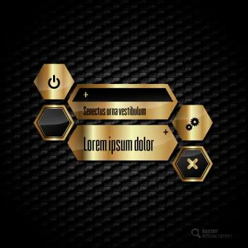 Gold Layout 스톡 일러스트