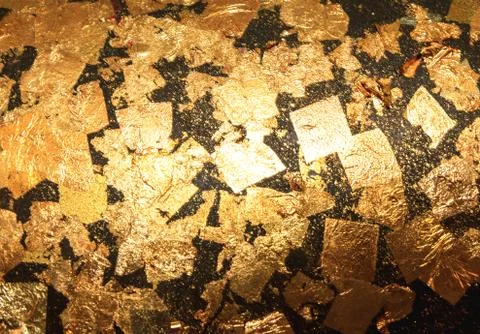 Gold leaf background Stock-Fotos