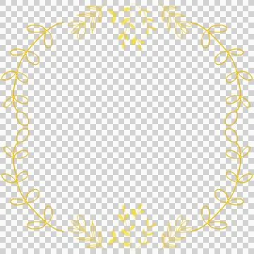 Gold Leaf Frame Wreath Design, Holiday Bokeh Background Иллюстрация