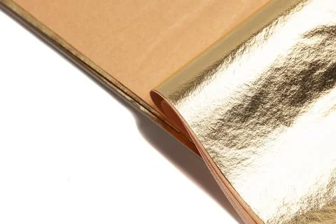 Gold leaf. Golden elements for design Stock Photos