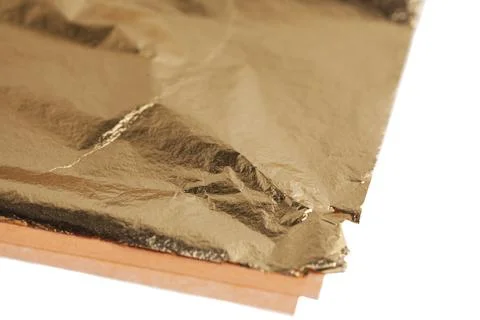 Gold leaf. Golden elements for design 스톡 사진