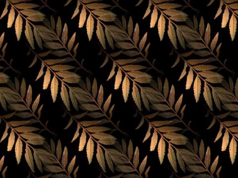 Gold leaf pattern Decoration elements for invitations, wedding cards, valenti Stock Illustration