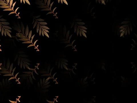 Gold leaf pattern Decoration elements for invitations, wedding cards, valenti Stock Photos