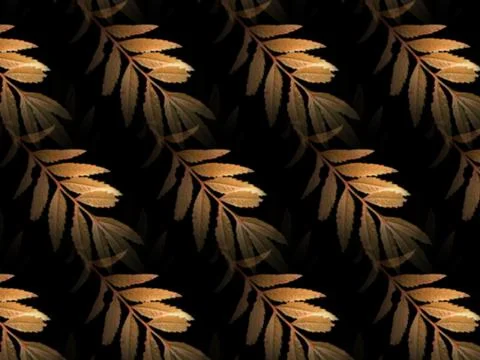 Gold leaf pattern Decoration elements for invitations, wedding cards, valenti 写真素材