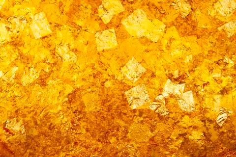 Gold leaf texture or background Stock Photos