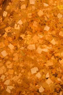 The gold leaf for textures. Stock Photos