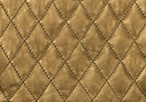 Gold leather background. Empty texture of luxury Furniture Stock Photos