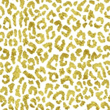 Gold leopard pattern Stock Illustration