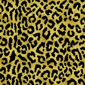 Gold leopard pattern Stock Illustration