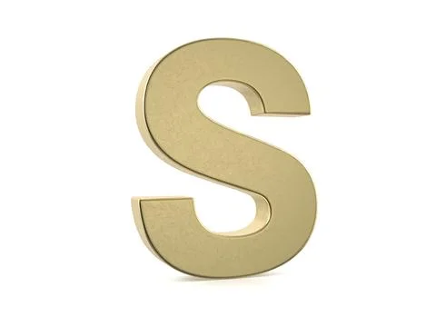 Gold letter S Stock Illustration