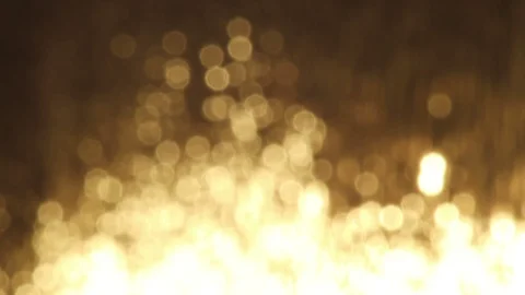 Gold light bokeh sunset reflected on a river Stock Footage 88698472
