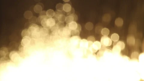 Gold light bokeh sunset reflected on a river Stock Footage 88699004