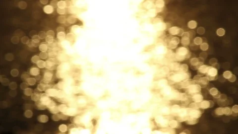 Gold light bokeh sunset reflected on a river Stock Footage 88699236