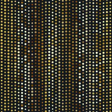 Gold light circless seamless pattern. Stock Illustration