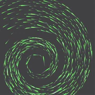 Gold light or fire flame spiral or burning glow trail with sparkling glitter Stock Illustration