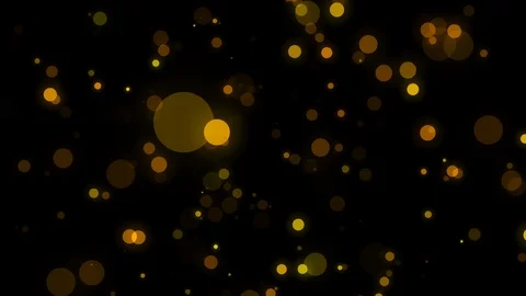 Gold light particles Stock Footage 125993373