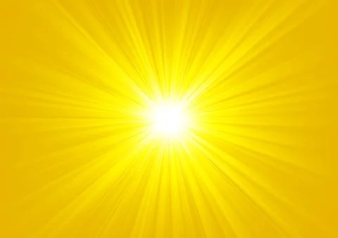 Gold Light Shining On Bright Background, Vector Illustration Illustrazione stock