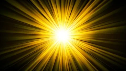 Gold Light Shining From Darkness, Vector Illustration Illustrazione stock