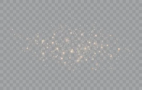 Gold Light. Vector Glitter Particles Stock Illustration