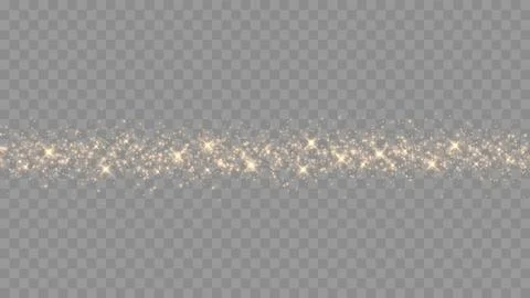 Gold Light. Vector Glitter Particles Stock Illustration