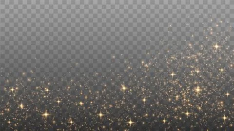 Gold Light. Vector Glitter Particles Stock Illustration
