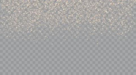 Gold Light. Vector Glitter Particles Stock Illustration