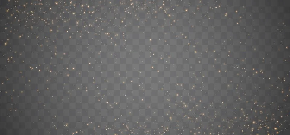 Gold Light. Vector Glitter Particles Stock Illustration