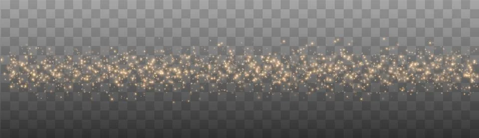 Gold Light. Vector Glitter Particles Stock Illustration