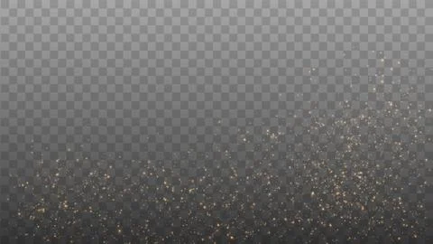 Gold Light. Vector Glitter Particles Stock Illustration
