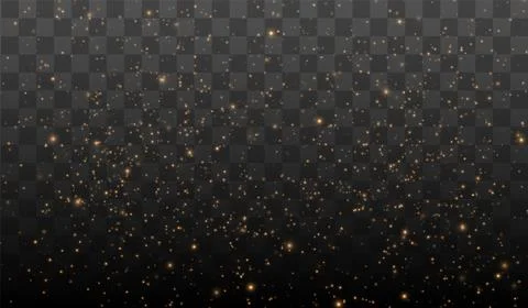 Gold Light. Vector Glitter Particles Stock Illustration