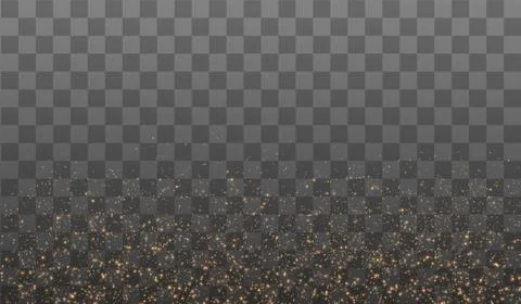 Gold Light. Vector Glitter Particles Stock Illustration