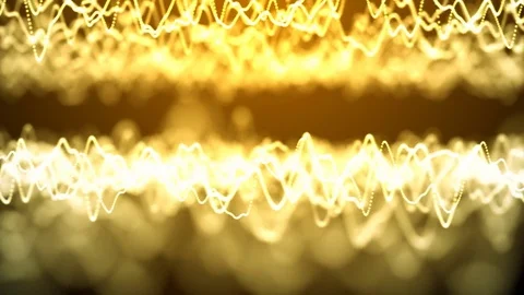 Gold light waves Stock-Footage 82251467