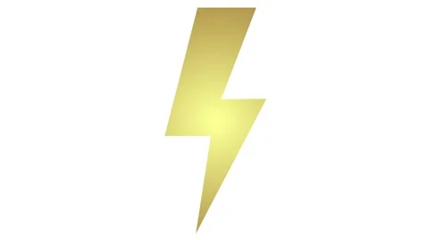 Gold lightning white Stock Footage 251650312