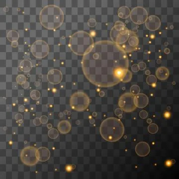 Gold lights Stock Illustration