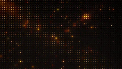 Gold lights random movement behind the black wall. 库存影片 255877975