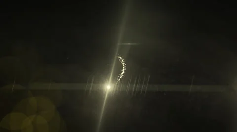 Gold Lights Transition Stock Footage 38023764