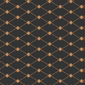 Gold line geometric seamless pattern print vector Stock Illustration