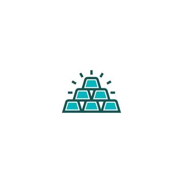 Gold line icon. linear style sign for mobile concept and web design. Outline  Illustrazione stock