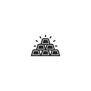 Gold line icon. linear style sign for mobile concept and web design. Outline  Stock Illustration