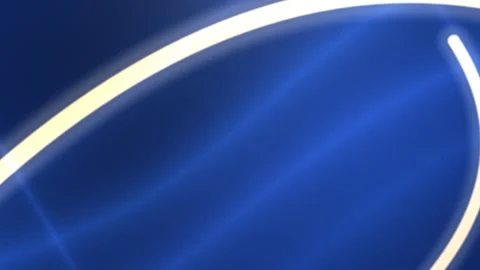 Gold line sweeps across gradient blue with light particles Vídeos de archivo 330922871