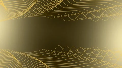 Gold line wiggle with background gradation animation HD Stock Footage 304953365