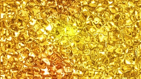 Gold liquid background animation, animated shiny golden waves Stock Footage 296243479