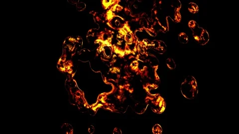 Gold liquid falling on black background, gold liquid simulations Stock Footage 285025922