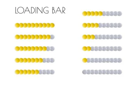 Gold loading bars Stock-Illustration