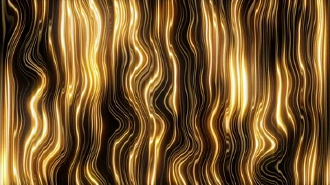 Gold Loop Lines Background Stock Footage 311530940