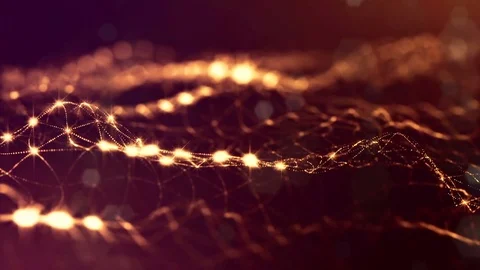 gold loopable abstract particle backgrou... | Stock Video | Pond5