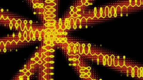 Gold loops Stock Footage 10859673