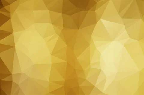 Gold Low poly crystal background. Polygon design pattern. Golden Low poly vector Illustrazione stock