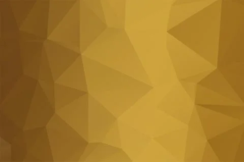 Gold Low poly crystal background. Polygon design pattern. Golden Low poly vector Stock Illustration